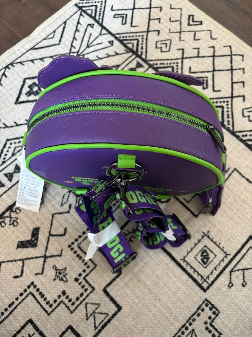 NWT 2025 Glow In The Dark Oogie Boogie Backpack Crossbody Bag & Matching Ears